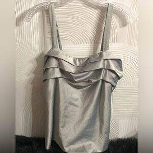 The Limited Women’s Silver Satin Tank Top